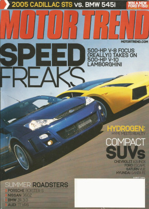 MOTOR TREND 2004 AUG - LINGENFELTER GTO, SCION, ELISE